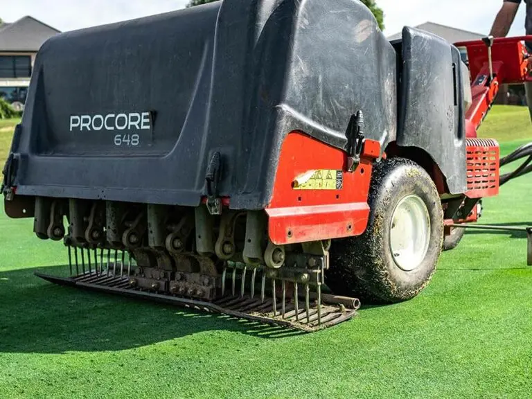 Aerating golf course