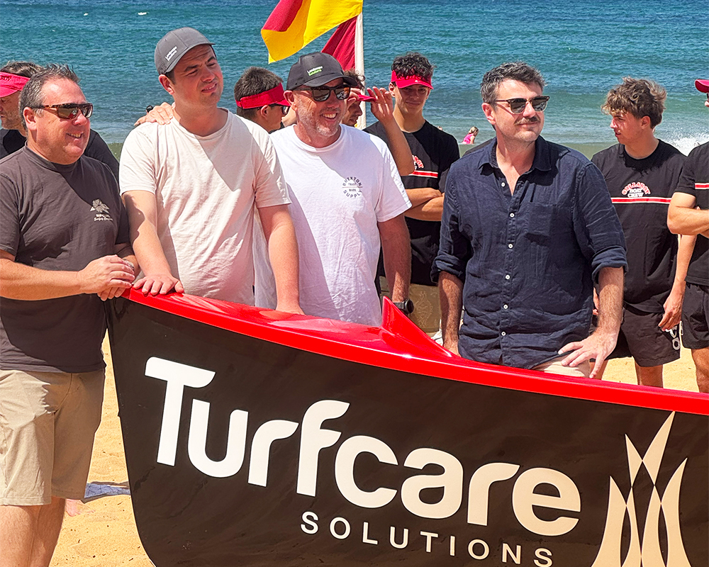 Turfcare Surf Boat, Turfcare Solutions Team Photo